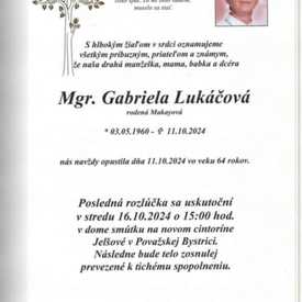 Pani riaditeľka, ďakujeme za všetko, bolo nám cťou