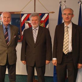Trenčiansky župan prijal vedca, lekára a spisovateľa Ivana Englera