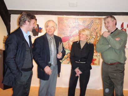 Michal Korman, Nicola Scotti, Frida a Michel Vanderstucken (majitelia galérie Cobalt International) 