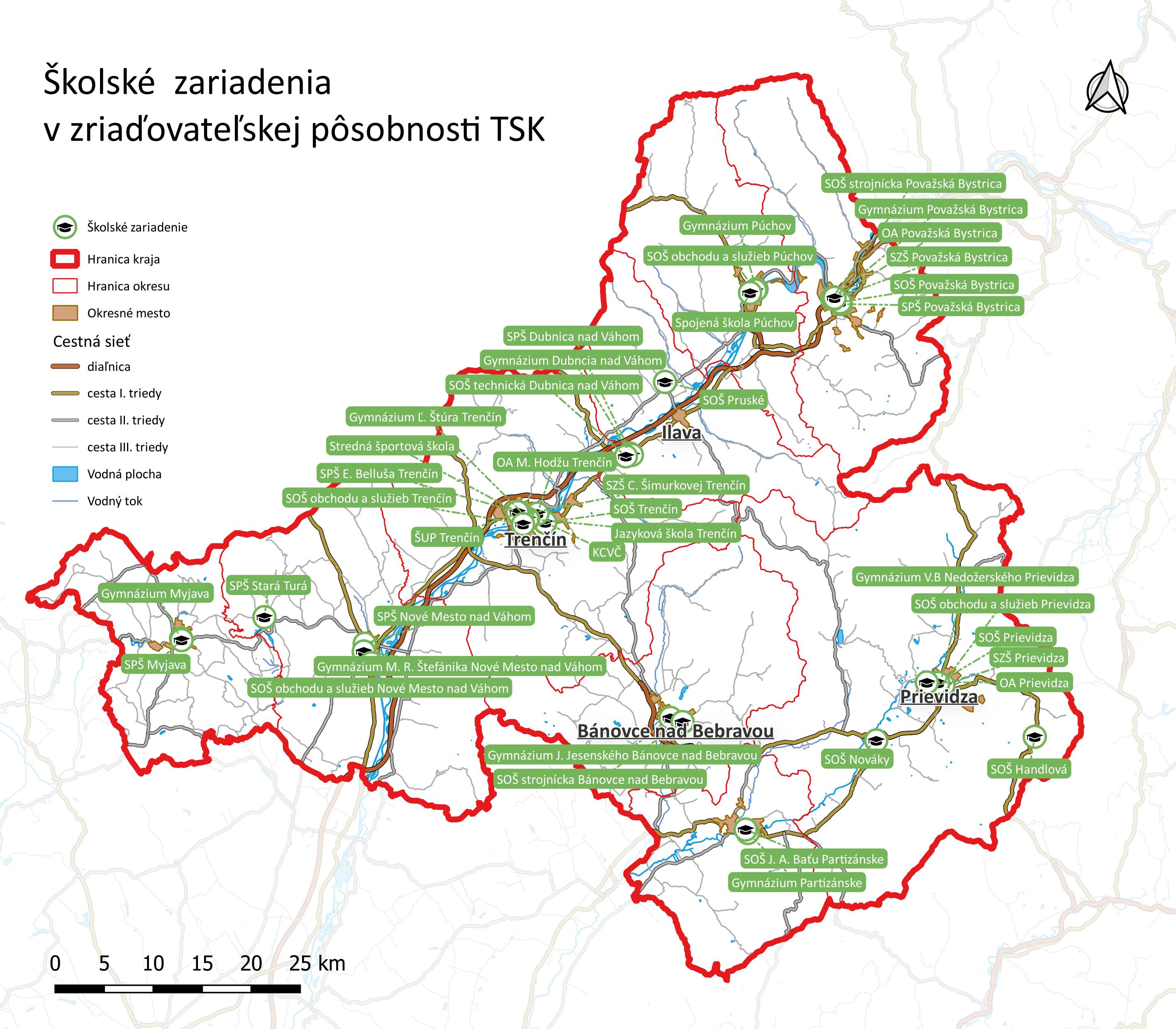 školské organizácie TSK