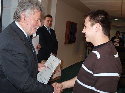 Prijatie víťazov súťaže o najlepší podnikateľský zámer 2009