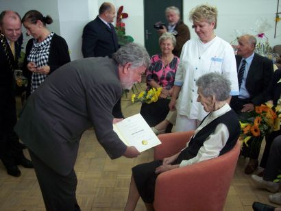 100-ročná jubilantka Júlia Anovčinová