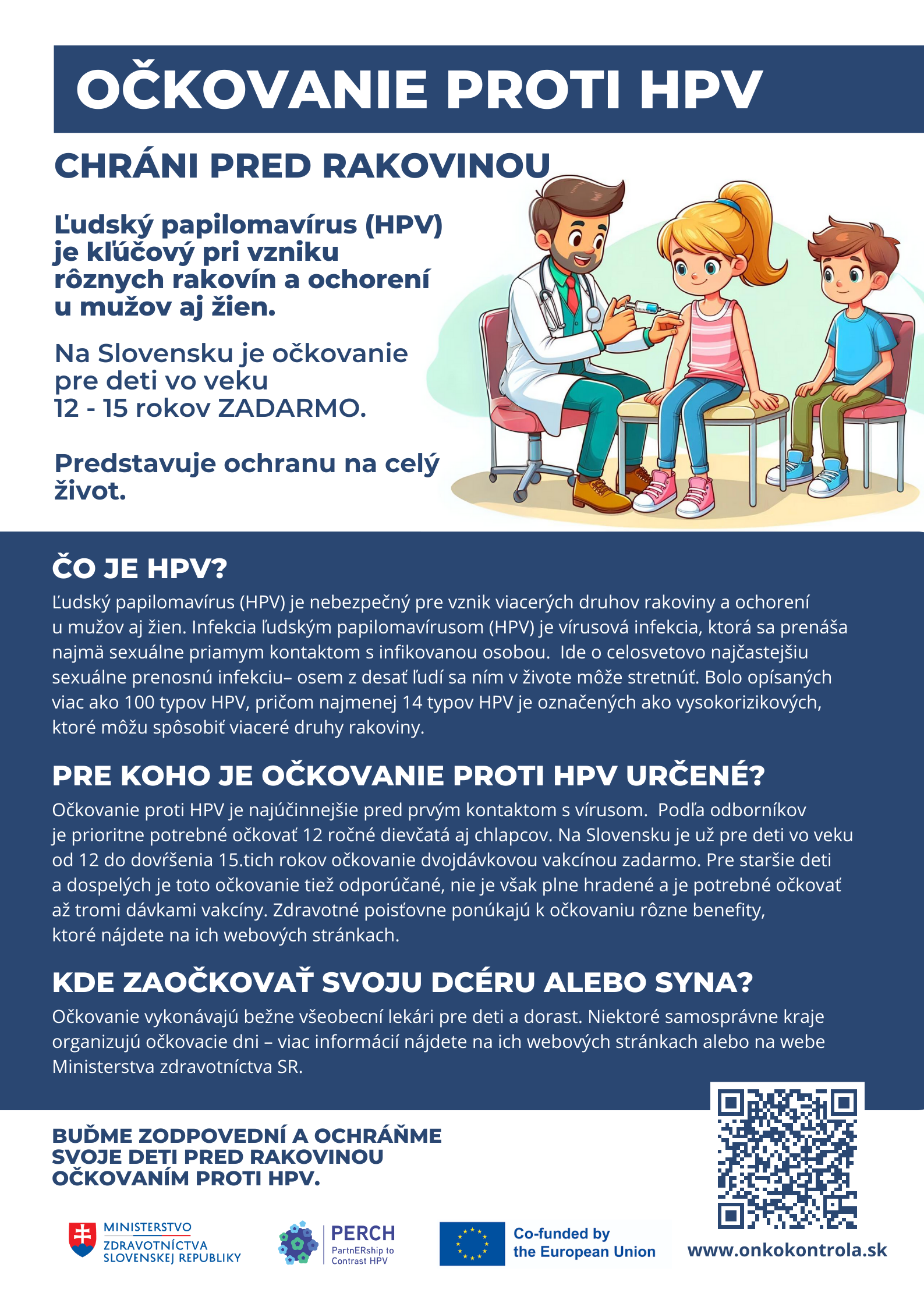 obrázok k očkovaniu HPV - leták pre dospelých (prepis je v texte)