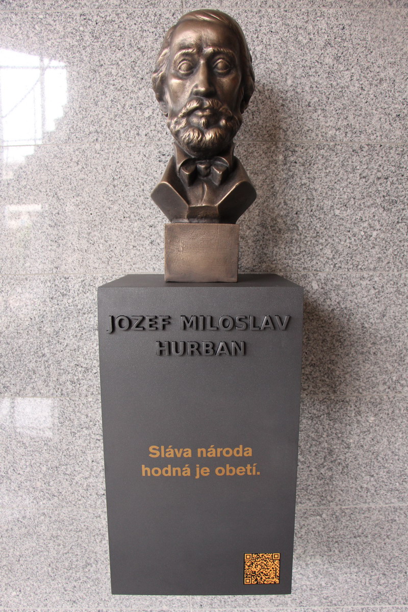 Busta Jozefa Miloslava Hurbana na Úrade TSK