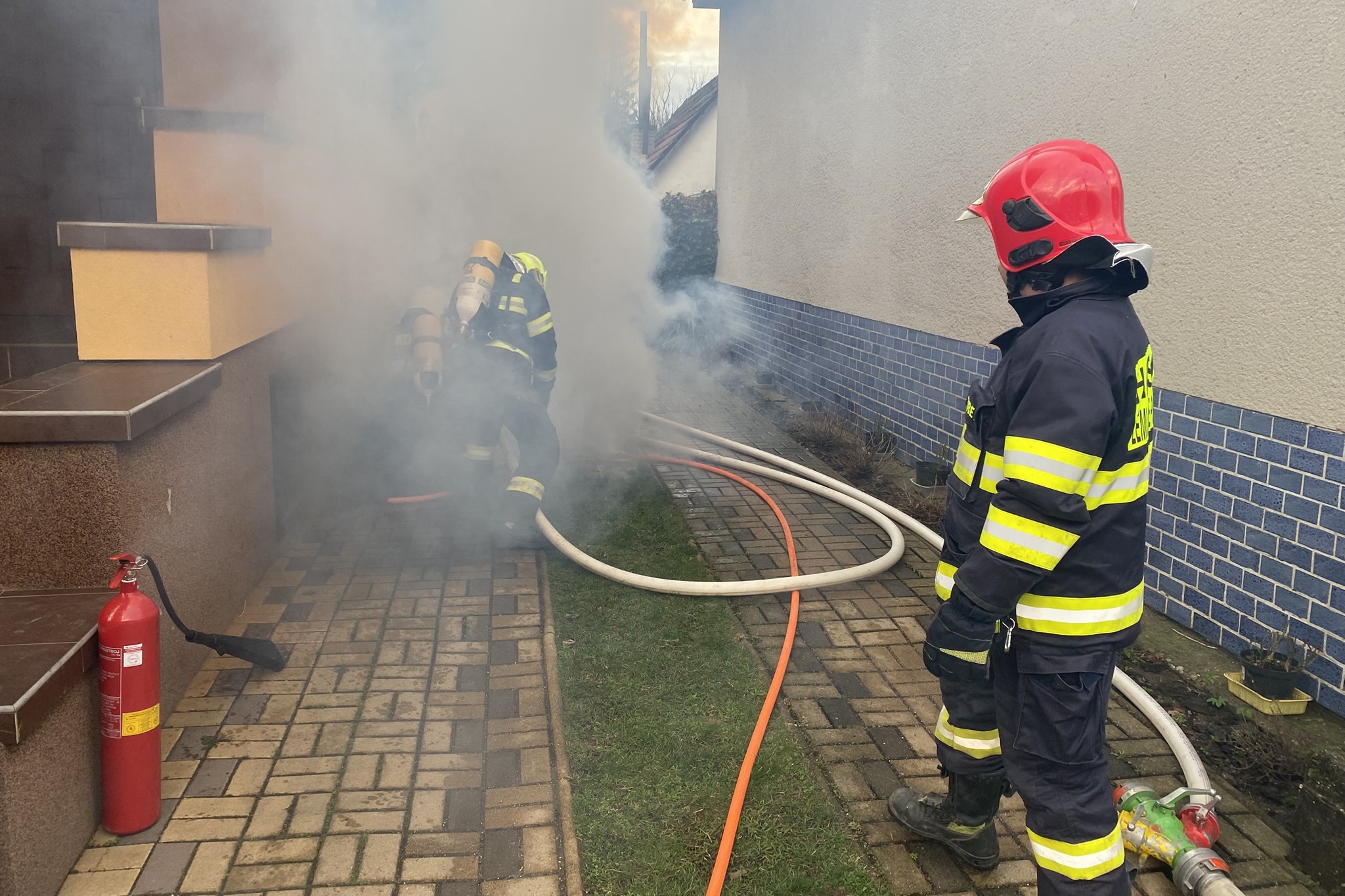 Zemianske Podhradie - Požiar fotovoltických akumulátorov
